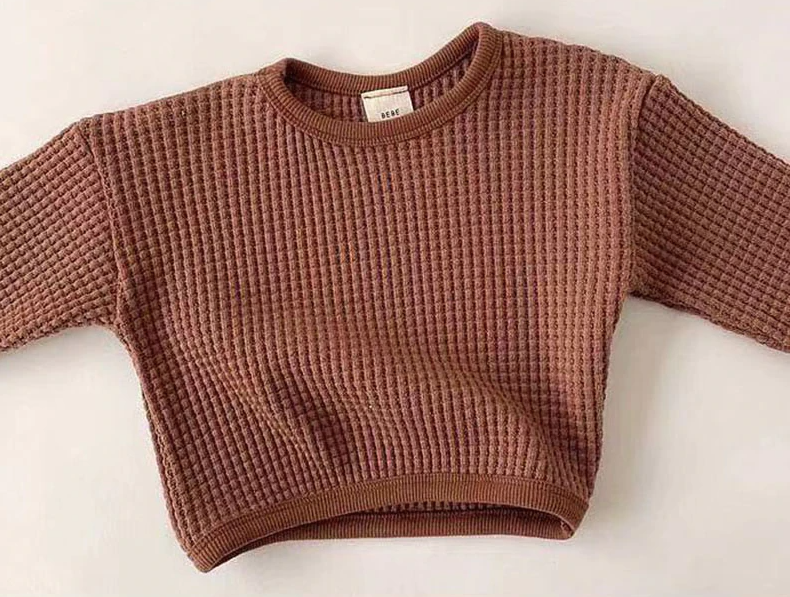 Toffee Waffle Knit Sweater