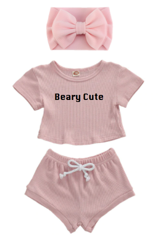 Pearl Pink Beary Cute Set