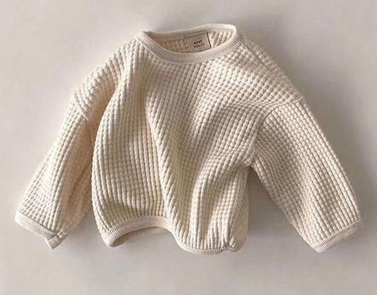 Vanilla Waffle Knit Sweater