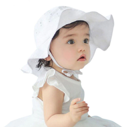 Baby Sun Hat- White