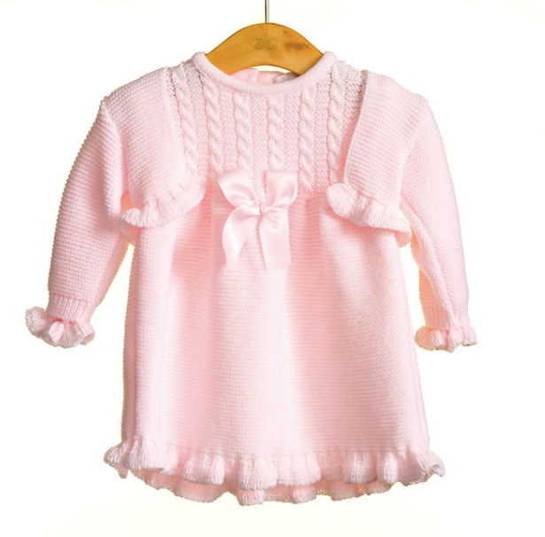 Pink Knitted Cardigan and Dress